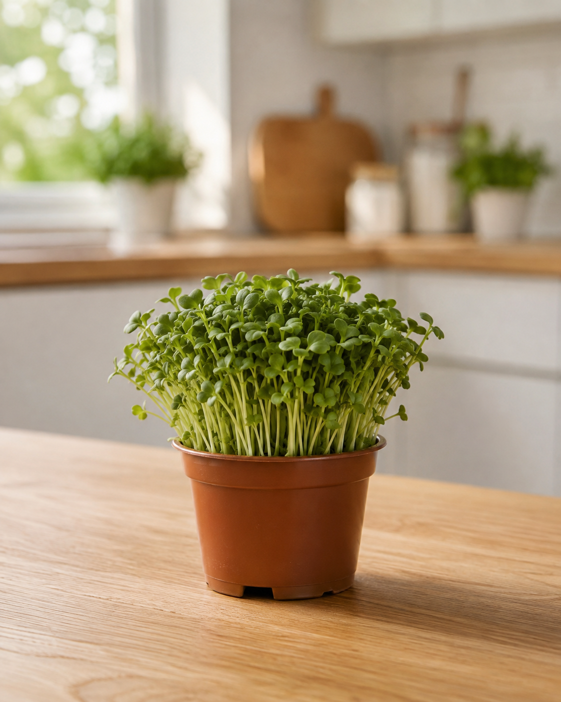 Broccoliskud i potte